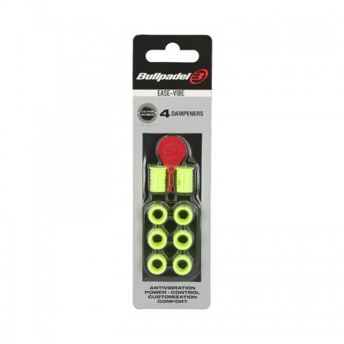 Bullpadel Ease Vibe Amarelo Enxofre Fluor Antivibrador Bullpadel Ease Vibe Amarelo Enxofre Fluor Antivibrador