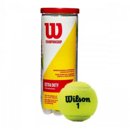Bote de 3 Pelotas Wilson Championship Extra Duty Bote de 3 Pelotas Wilson Championship Extra Duty