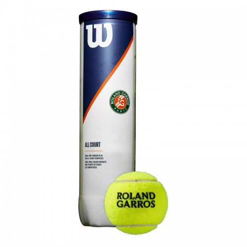 Bote de 4 Pelotas Wilson Roland Garros Bote de 4 Pelotas Wilson Roland Garros