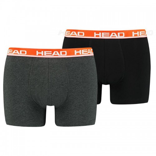 Cabeça Boxers Básica Cinza Vermelho 2 Unidades Cabeça Boxers Básica Cinza Vermelho 2 Unidades