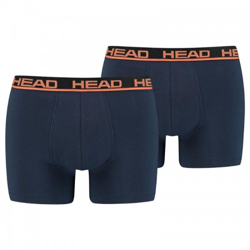 Boxers Head Basico Navy Orange 2 Unidades Boxers Head Basico Navy Orange 2 Unidades