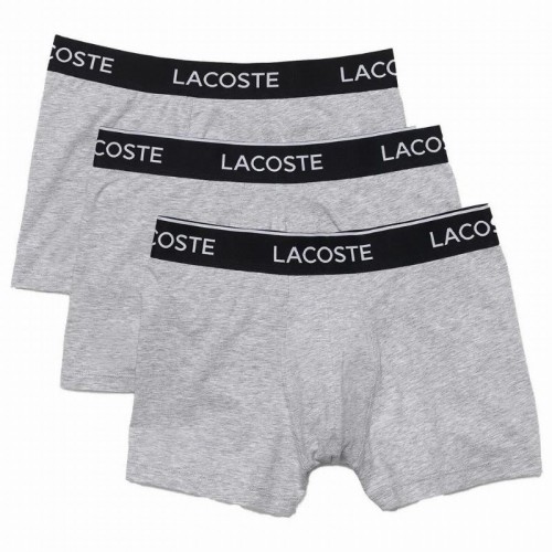 Boxers Lacoste Casual Cinza Vigore 3 Unidades Boxers Lacoste Casual Cinza Vigore 3 Unidades