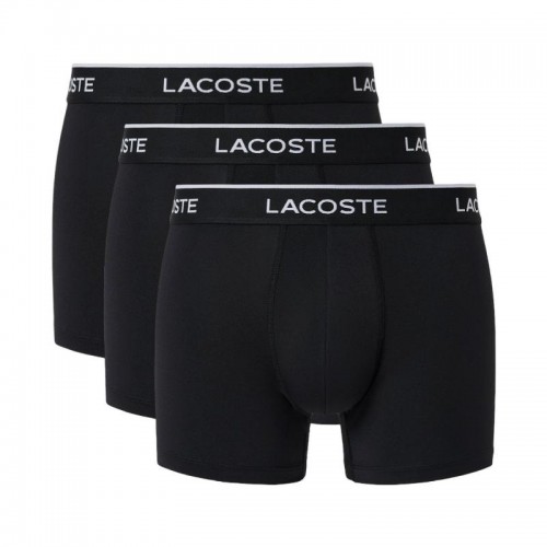 Boxers Lacoste Microfibra Negro 3 Unidades