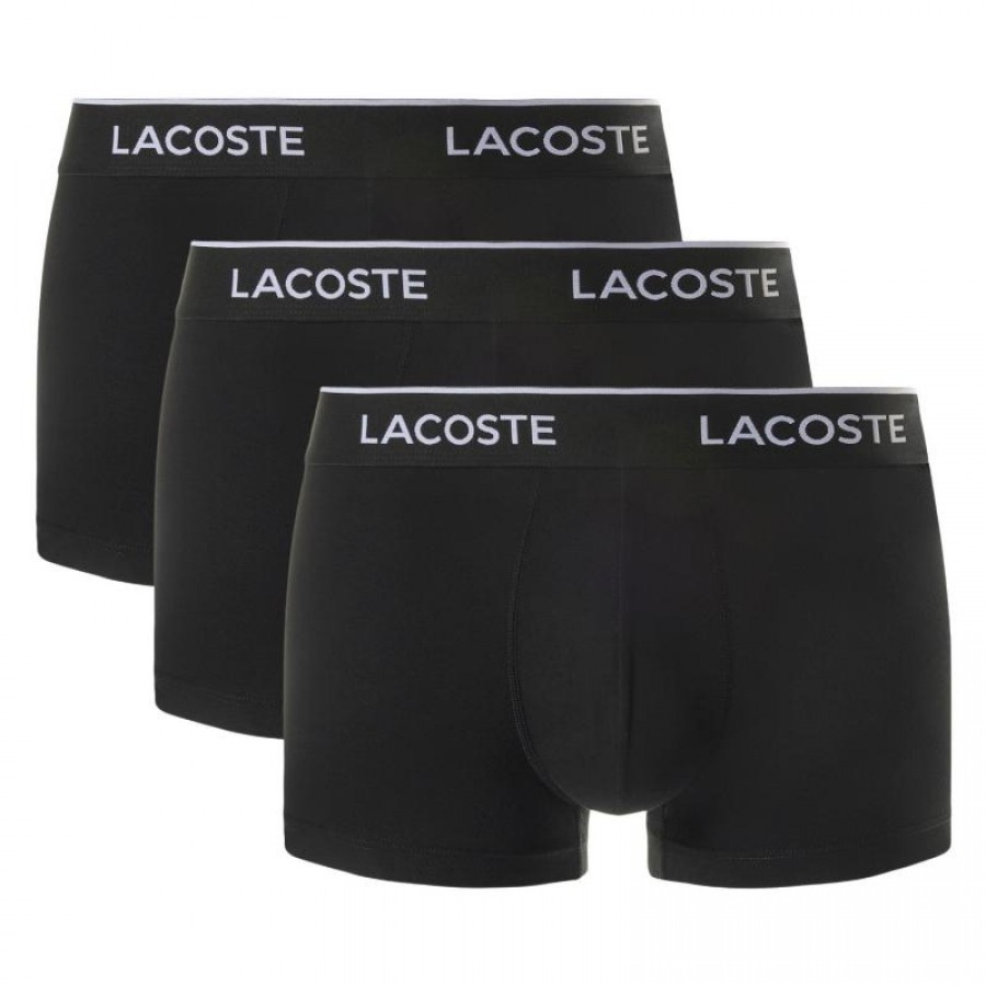 Boxer noir Lacoste 3 unités
