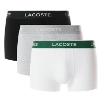Boxer Lacoste Noir Blanc Gris Vigore 3 unités