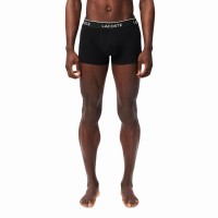 Boxer Lacoste Noir Blanc Gris Vigore 3 unités
