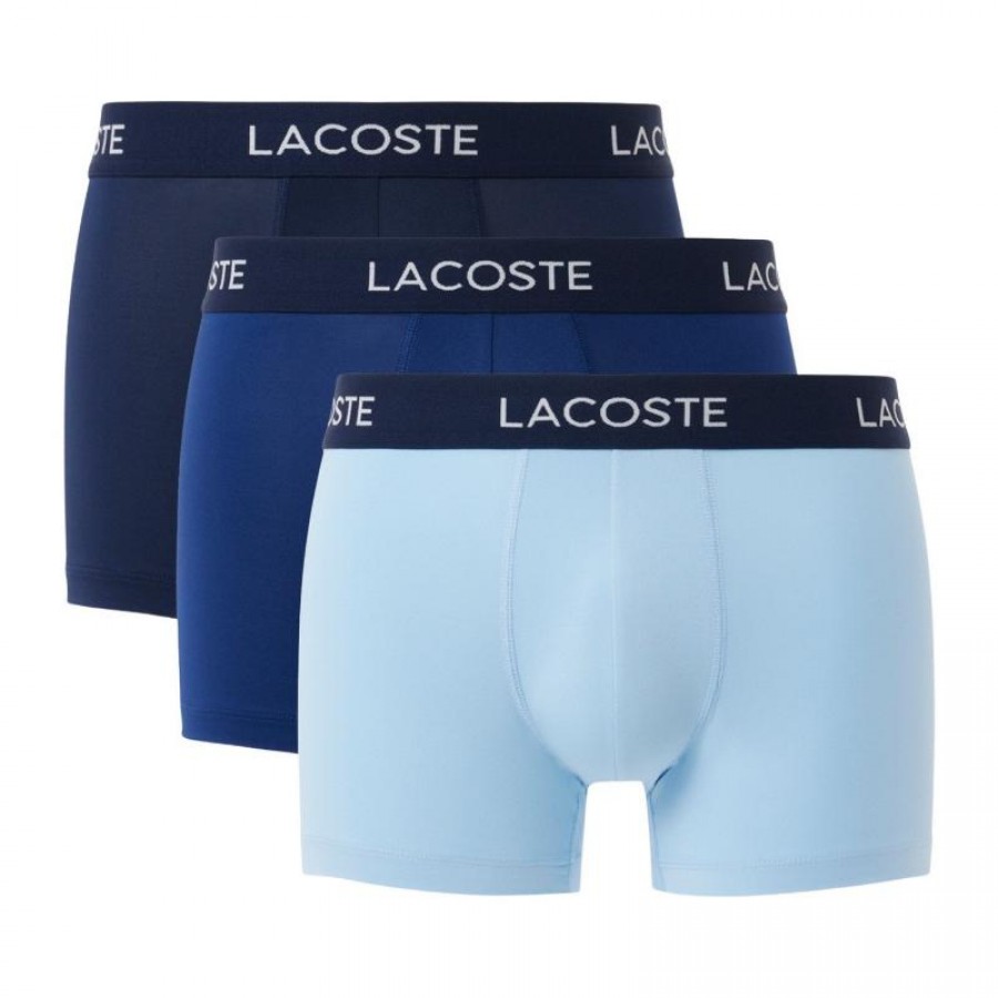 Boxer Lacoste Pique Bleu Marine 3 Unités