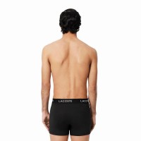 Boxer Lacoste Piqué Noir 3 Unités