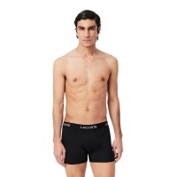 Boxer Lacoste Piqué Noir 3 Unités
