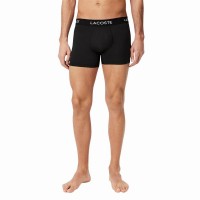 Boxer Lacoste Piqué Noir 3 Unités