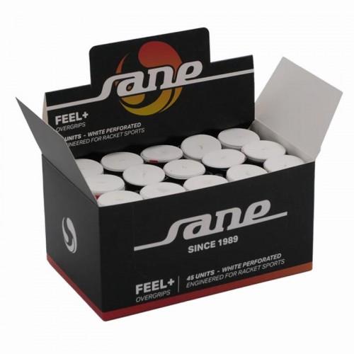 Sane Feel Overgrips Boîte perforée blanche 45 unités