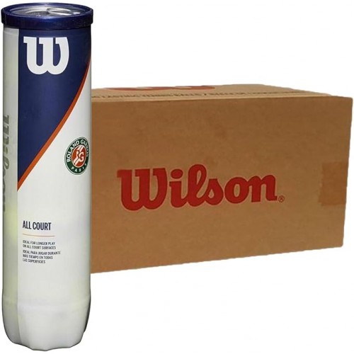 Box 72 Bolas - 18 Potes de 4 Unidades - Wilson Roland Garros Box 72 Bolas - 18 Potes de 4 Unidades - Wilson Roland Garros