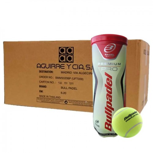Cajon 72 Pelotas - 24 Barcos de 3 pcs - Bullpadel Premium Pro Cajon 72 Pelotas - 24 Barcos de 3 pcs - Bullpadel Premium Pro