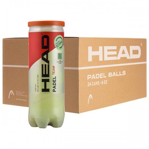 Cajon 72 Pelotas - 24 Botes de 3 uds - Head Team Cajon 72 Pelotas - 24 Botes de 3 uds - Head Team