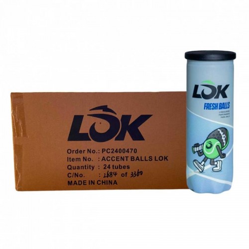 Caixa 72 Bolas - 24 Latas de 3 pecas - Lok Fresh Caixa 72 Bolas - 24 Latas de 3 pecas - Lok Fresh