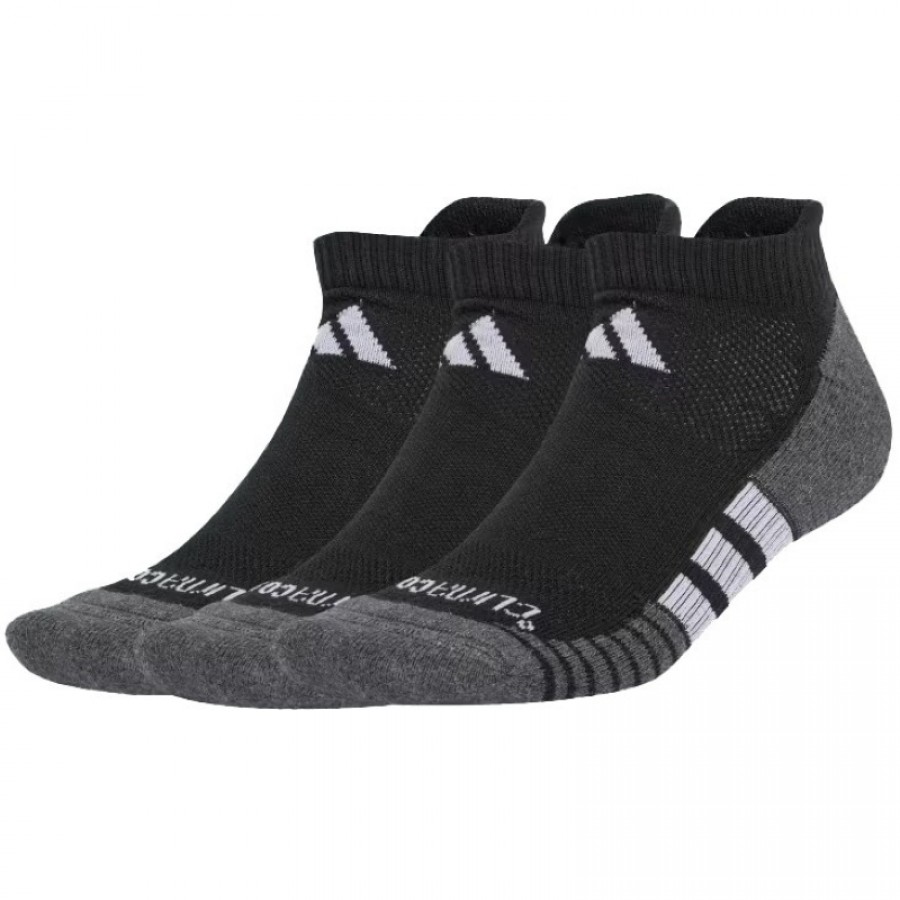 Adidas Meias Pretas Climacool Low Cut 3 Pares