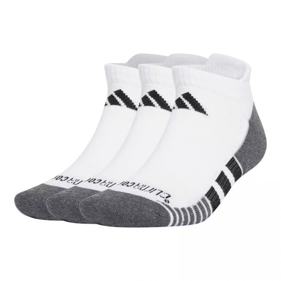 Adidas Chaussettes Basses Blanc Noir 3 Paires