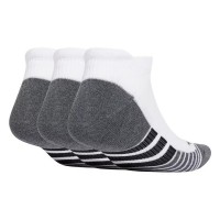 Adidas Chaussettes Basses Blanc Noir 3 Paires