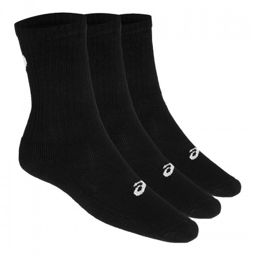 Socks ASICs tripulacão preto 3 par Socks ASICs tripulacão preto 3 par