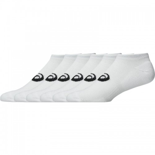 Asics Low Cut Glossy White Socks 6 Pairs