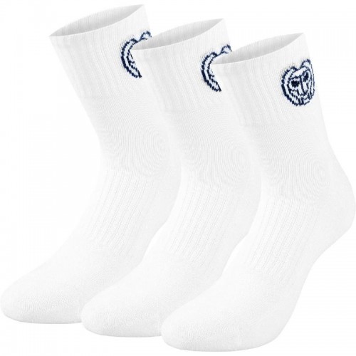 Meias Bidi Badu Anchor Branco 3 Unidades Meias Bidi Badu Anchor Branco 3 Unidades