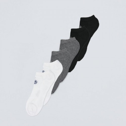 Socks Bidi Badu No Party XXL No show Move Grey Black White 6 Pares Socks Bidi Badu No Party XXL No show Move Grey Black White 6 Pares