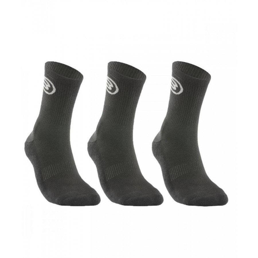 Meias Bullpadel BP252 3 Pares Preto