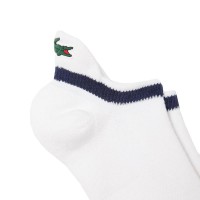 Lacoste Sport Bas Cut Chaussettes Marine Blanc 1 Paire