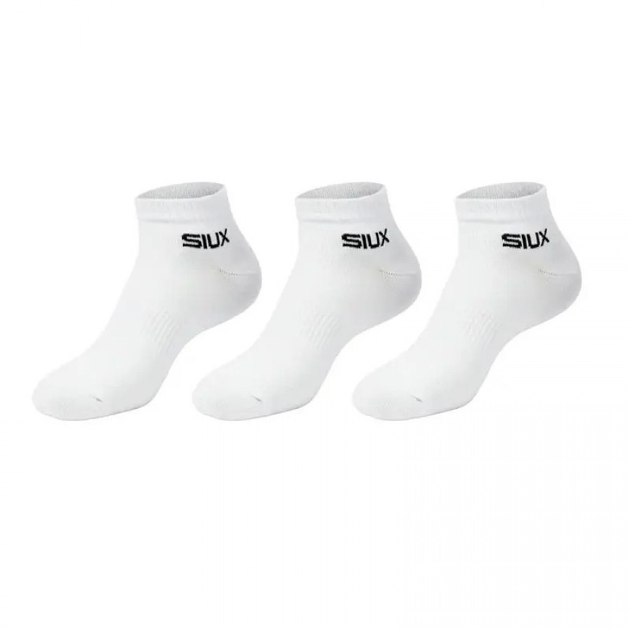 Siux Basic 26 Chaussettes Courtes Blanches 3 paires