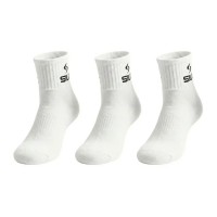 Siux Basic 26 Chaussettes mi-mollet, blancs 3 paires
