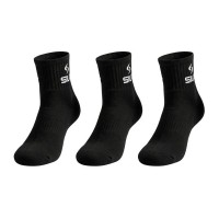 Siux Basic 26 Chaussettes mi-mollet, noires 3 paires
