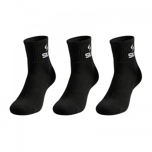 Siux Basic 26 Chaussettes mi-mollet, noires 3 paires