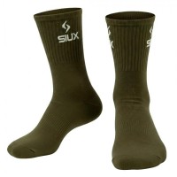 Chaussettes Siux Groove à tige haute vertes blanches 2 paires