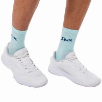 Siux Reveal Chaussettes Mi-mollet Blanc Turquoise 2 Paires
