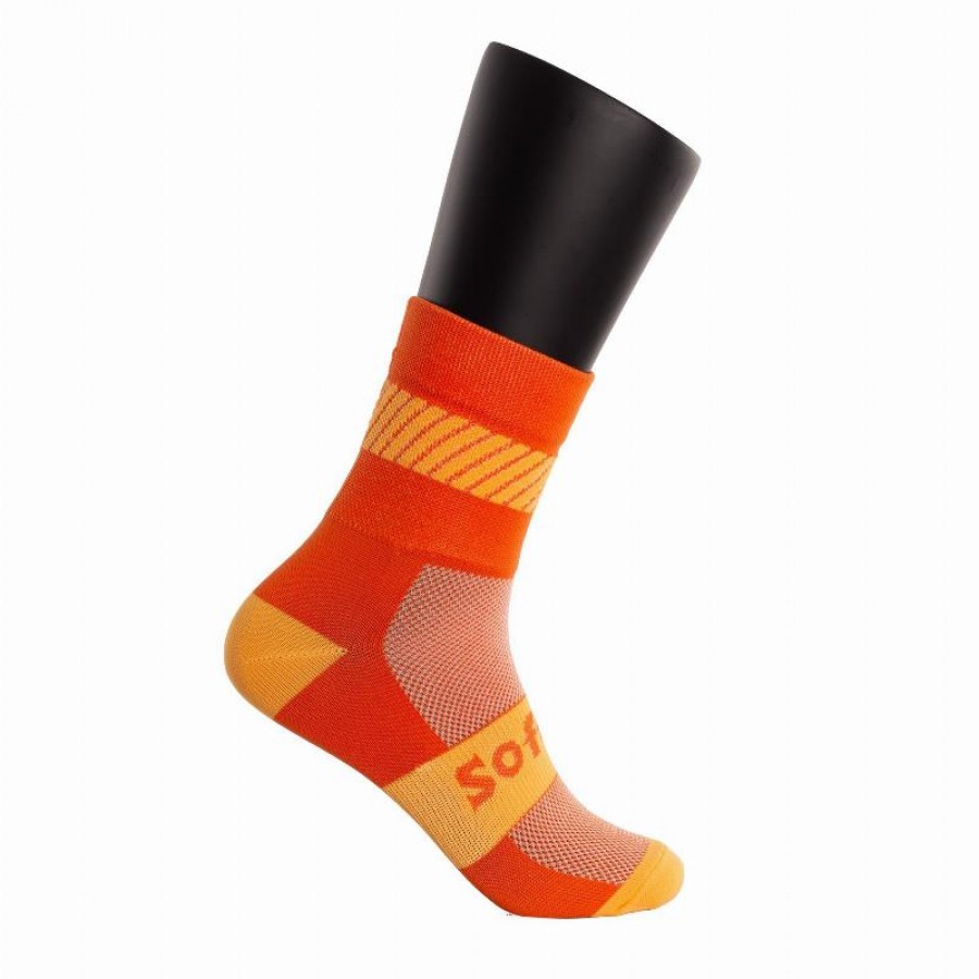 Chaussettes Softee Walk Mid-molf Orange fluorescent 1 paire
