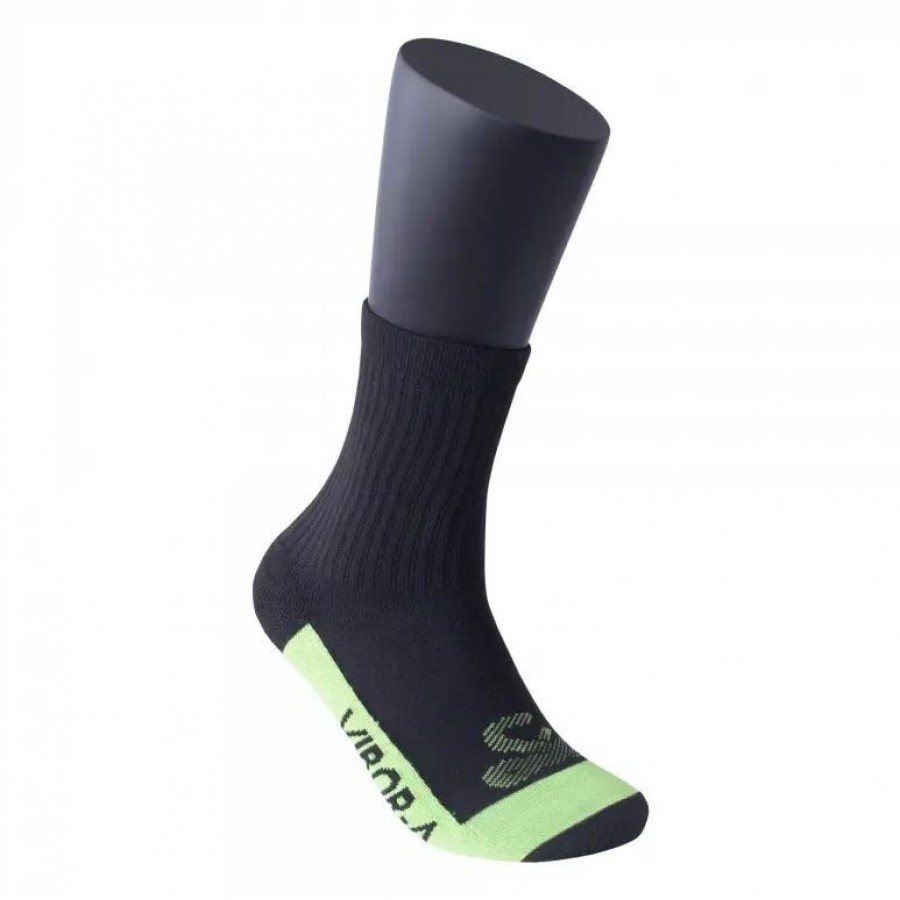 Chaussettes en cuir demi-roseau multicolores jaune noir 1 paire