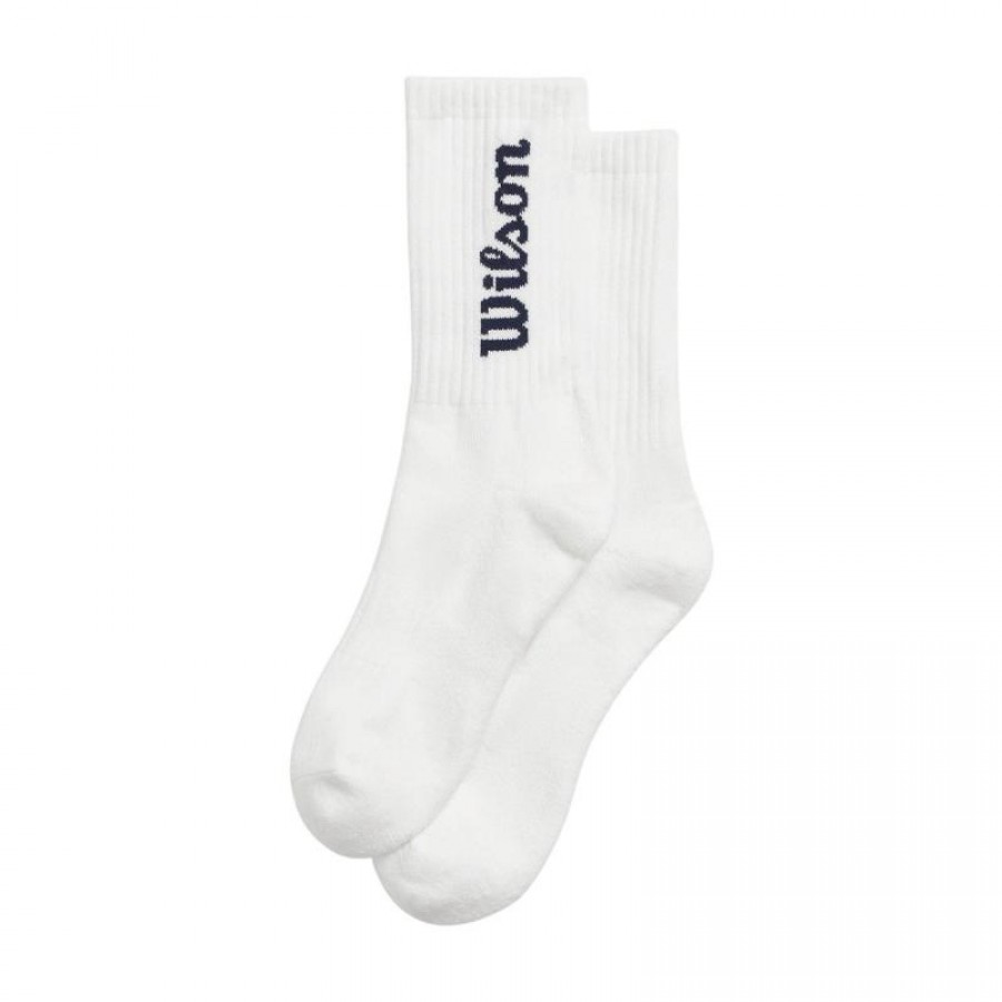 Logo de l?équipage Wilson Chaussettes Bleu marine blanc 1 paire