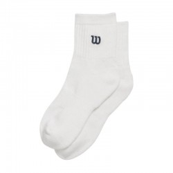 Calcetines Wilson Quart de longueur Blanco Azul Marino 1 Par