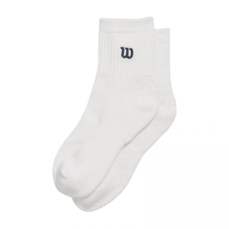 Calcetines Wilson Quart de longueur Blanco Azul Marino 1 Par