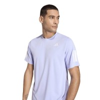 Camiseta Adidas Club 3 Stripes Violeta