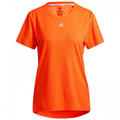 Camiseta Adidas Necessi Fluorescent Orange para Mulheres Camiseta Adidas Necessi Fluorescent Orange para Mulheres