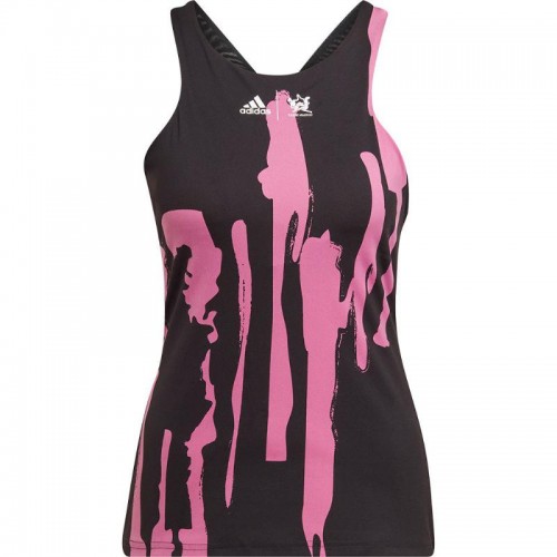 Camiseta Adidas New York Negro Lila Pulso Camiseta Adidas New York Negro Lila Pulso