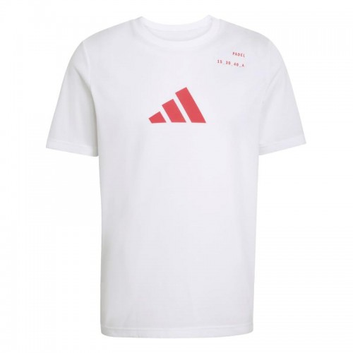 T-shirt blanc Adidas Padel Graphic