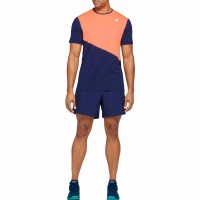 Asics Club Coral Peacoat T-shirt