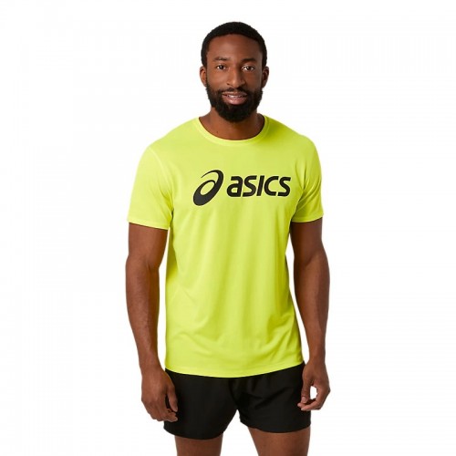 T-Shirt Asics Core Fluorescente Amarela Performance preto T-Shirt Asics Core Fluorescente Amarela Performance preto