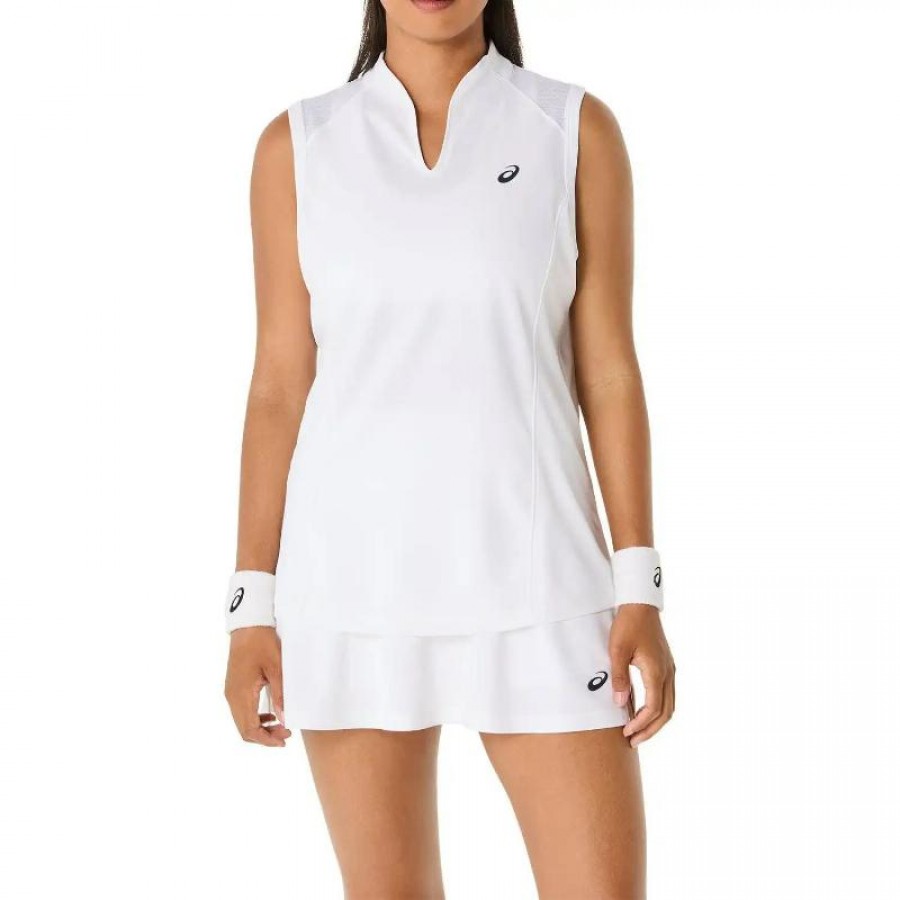 Camiseta Asics Court Blanco Mujer