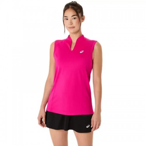Camiseta Asics Court Rosa Mujer