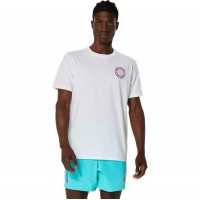 Asics Padel Court Graphic SS Top T-Shirt Blanc