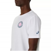 Asics Padel Court Graphic SS Top T-Shirt Blanc