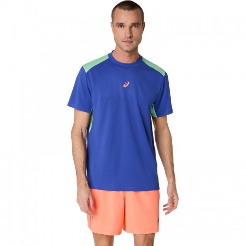 Camiseta Asics Padel Court SS Top Cobalt Blue Mint Camiseta Asics Padel Court SS Top Cobalt Blue Mint